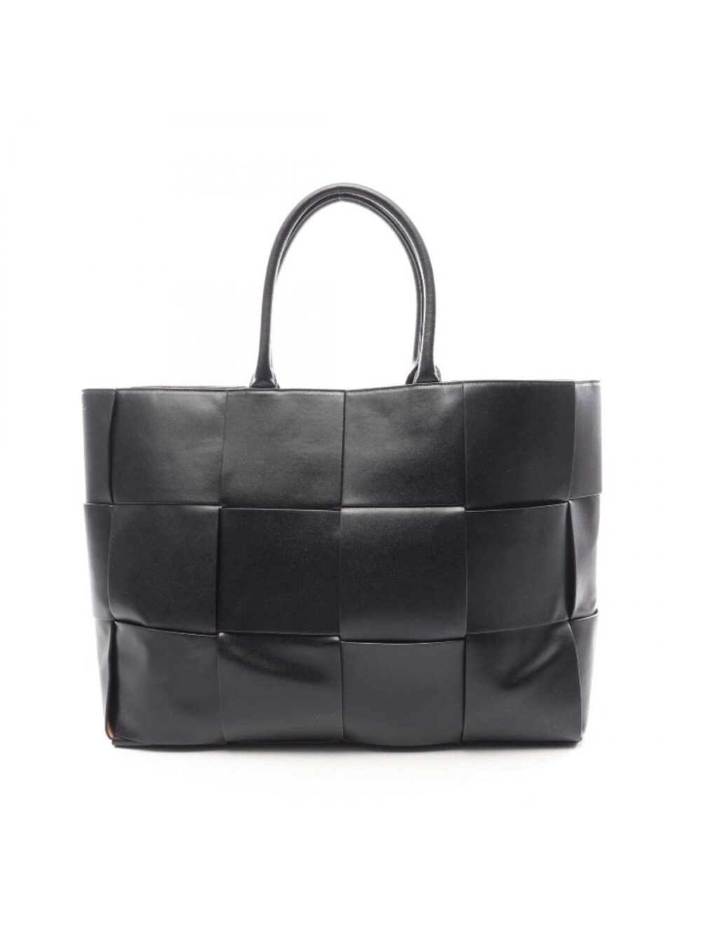 Bottega Veneta Tote Bag the Arco Large Intrecciato Black Leather Maxi